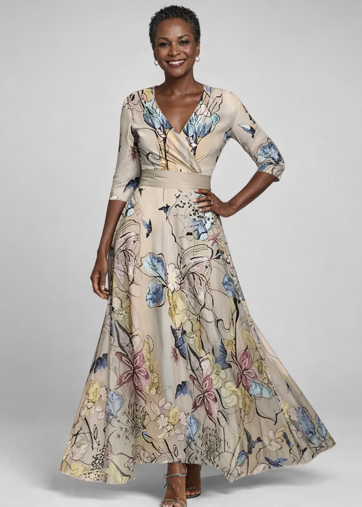 VIVIENNE | Denise - Blumen Maxi Kleid