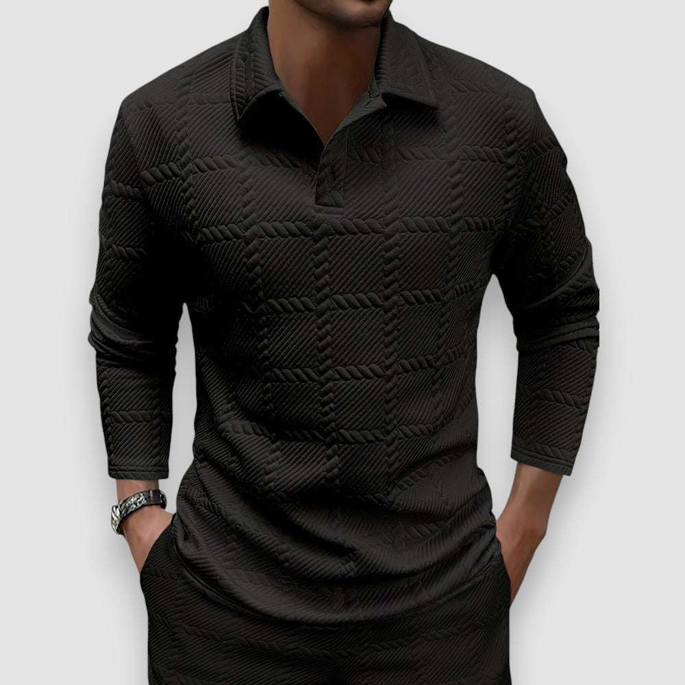 Rian | Gestricktes Herren Polo-Shirt