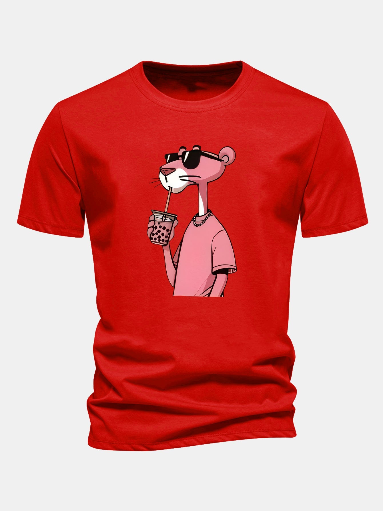Regulär geschnittenes T-Shirt mit Pink Panther Druck