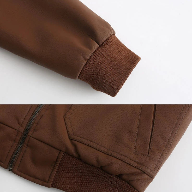 AlpenNord™ | Herren-Lederjacke mit Kapuze