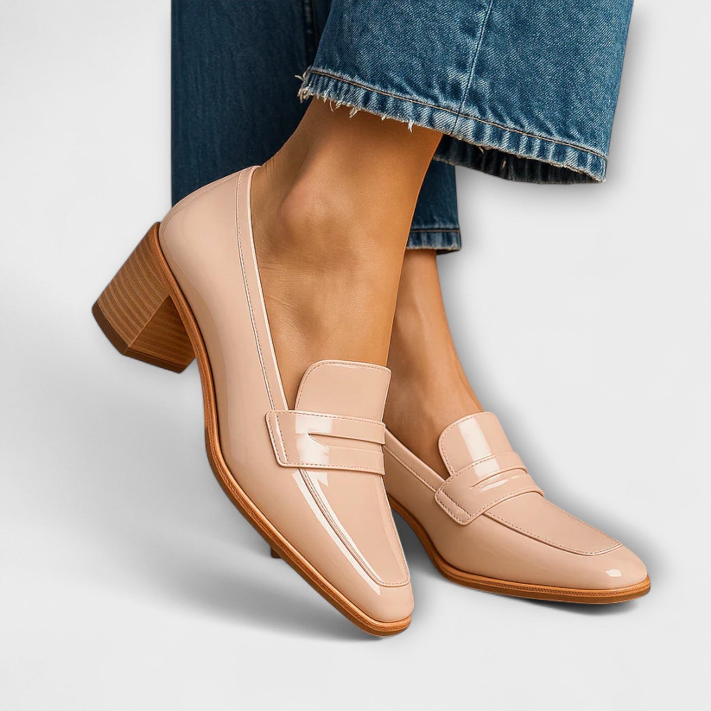 Elaine - Glänzende Loafer