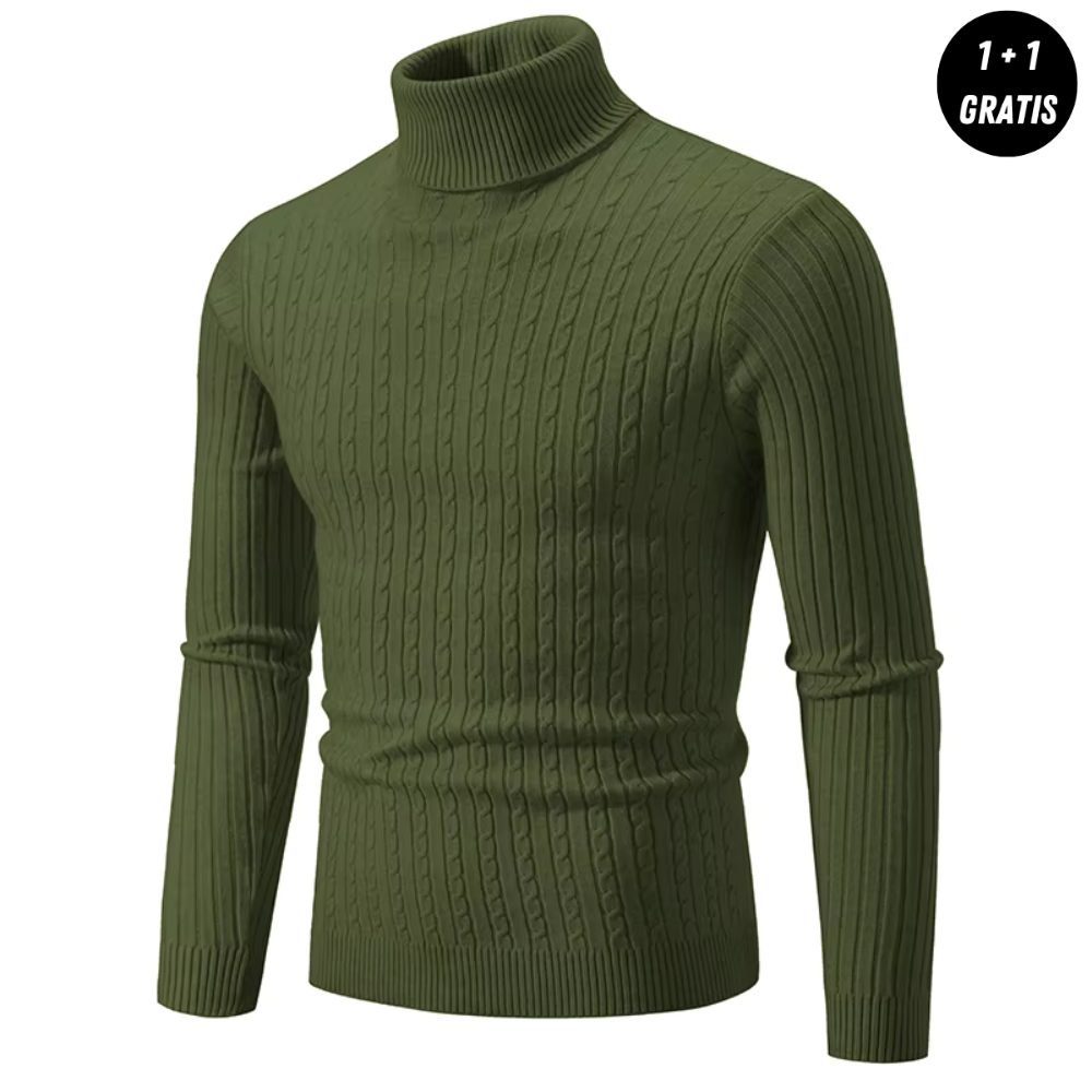 AlpenNord™ | Warmer Strickpullover mit Rollkragen