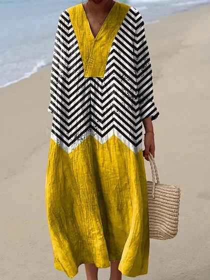 Van Elst Mode® | Sommerbrise bedrucktes Kleid