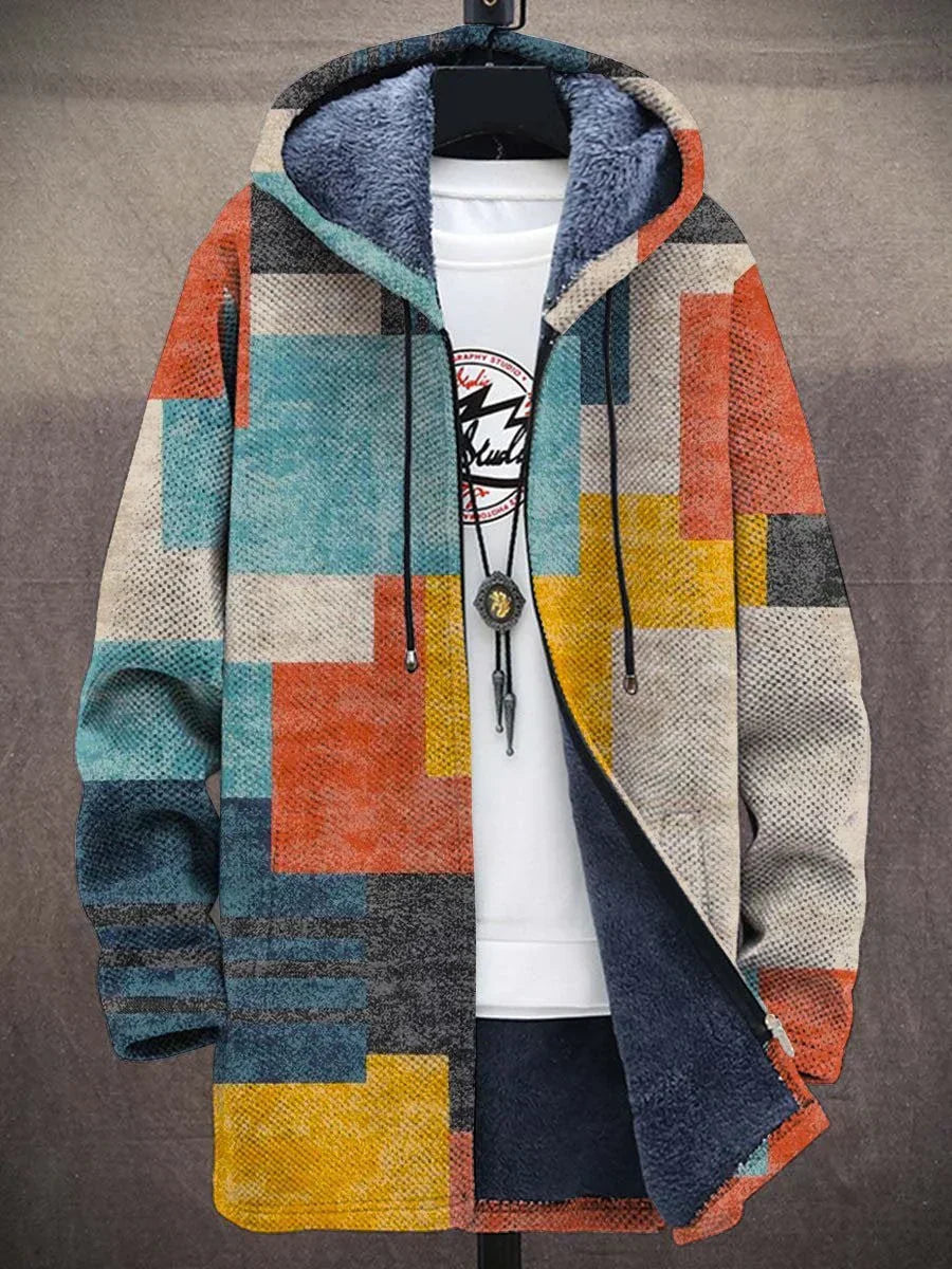 Aria™ - Luxuriöse kunstinspirierte Kapuzenjacke mit Reißverschluss