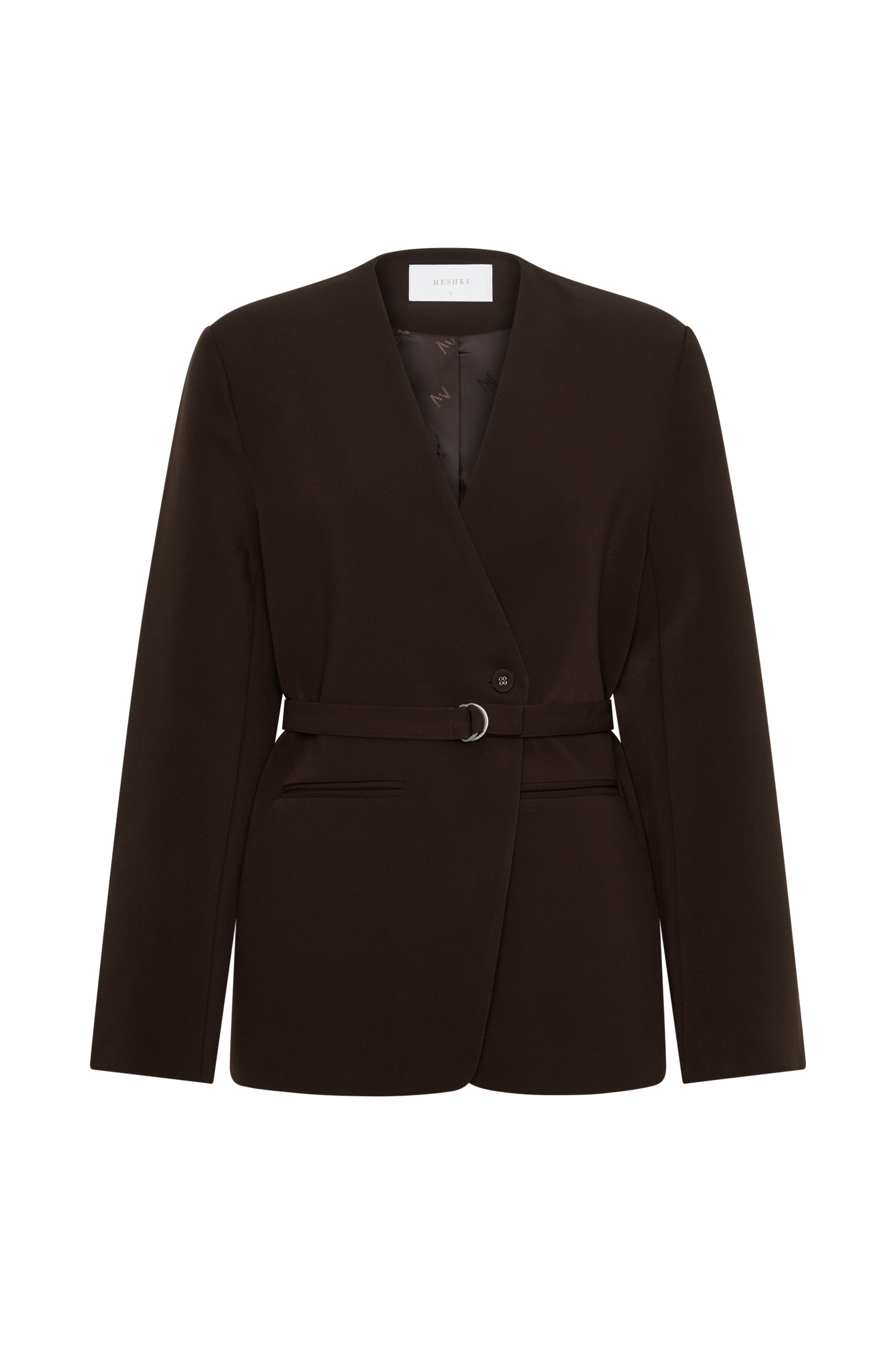 Darcie Drop Shoulder Anzugblazer - Dunkle Schokolade