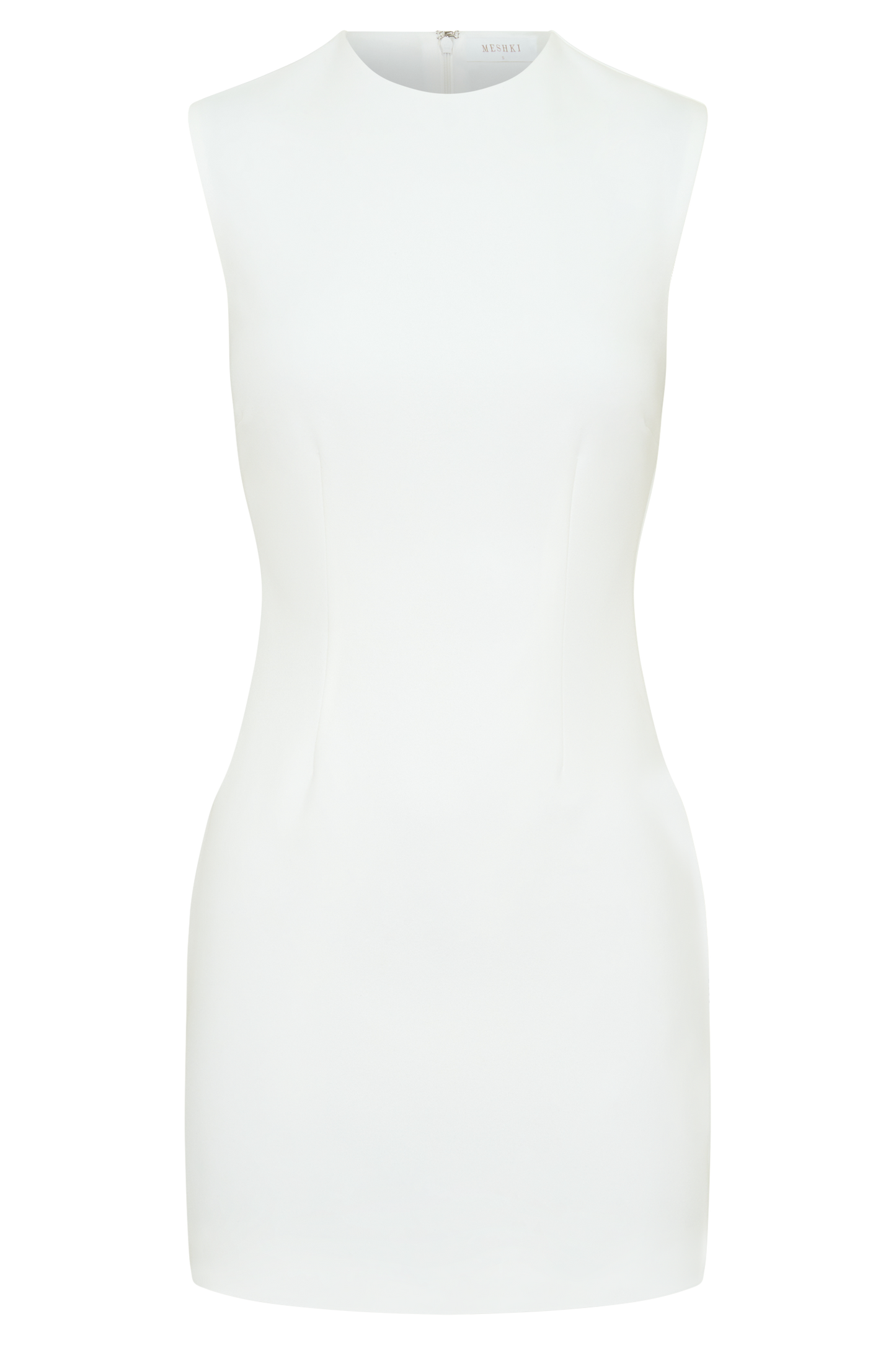 Fion Ärmelloses Stretch-Crepe-Minikleid - Weiß