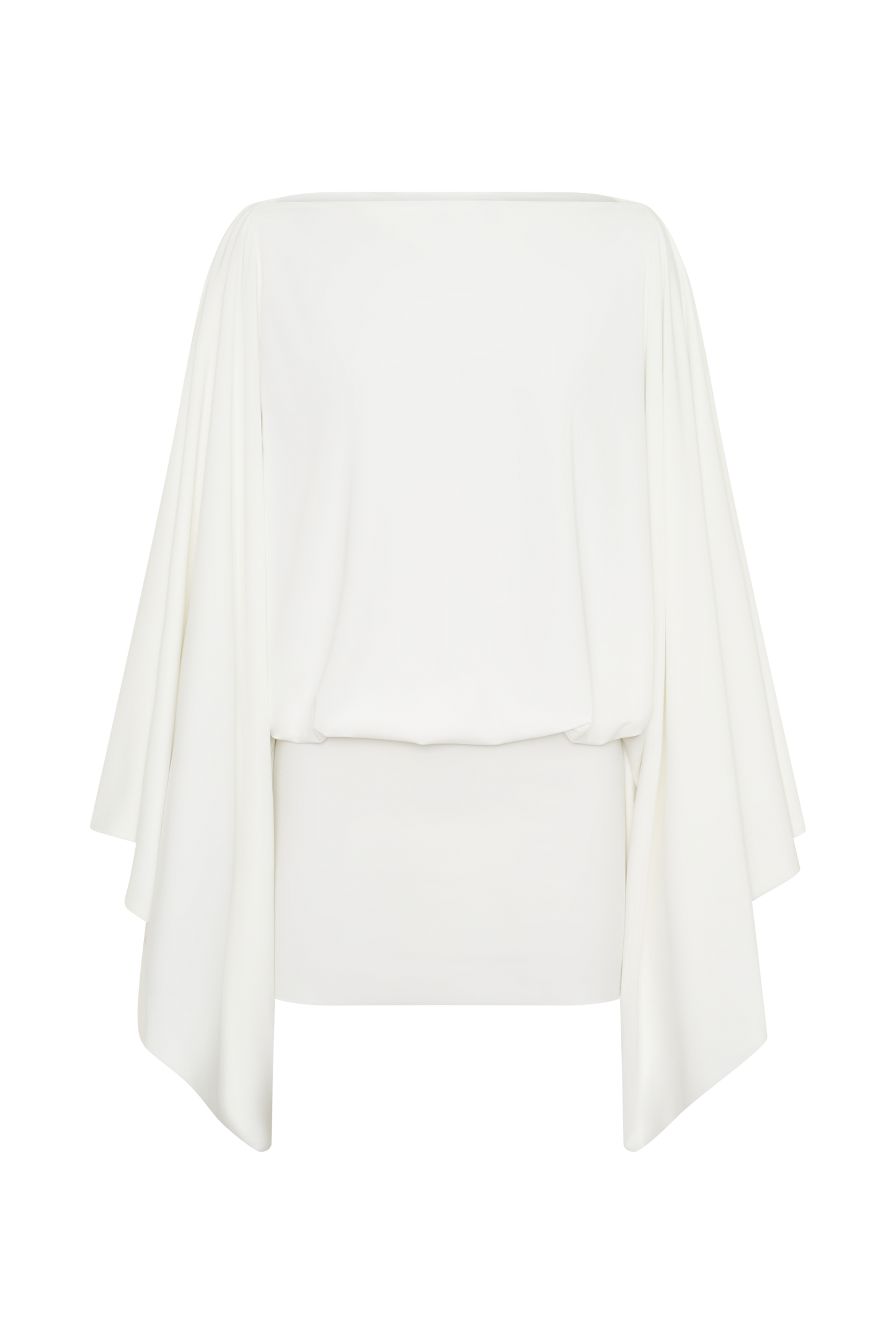 Jessy Drapiertes Mini-Kleid - Elfenbein