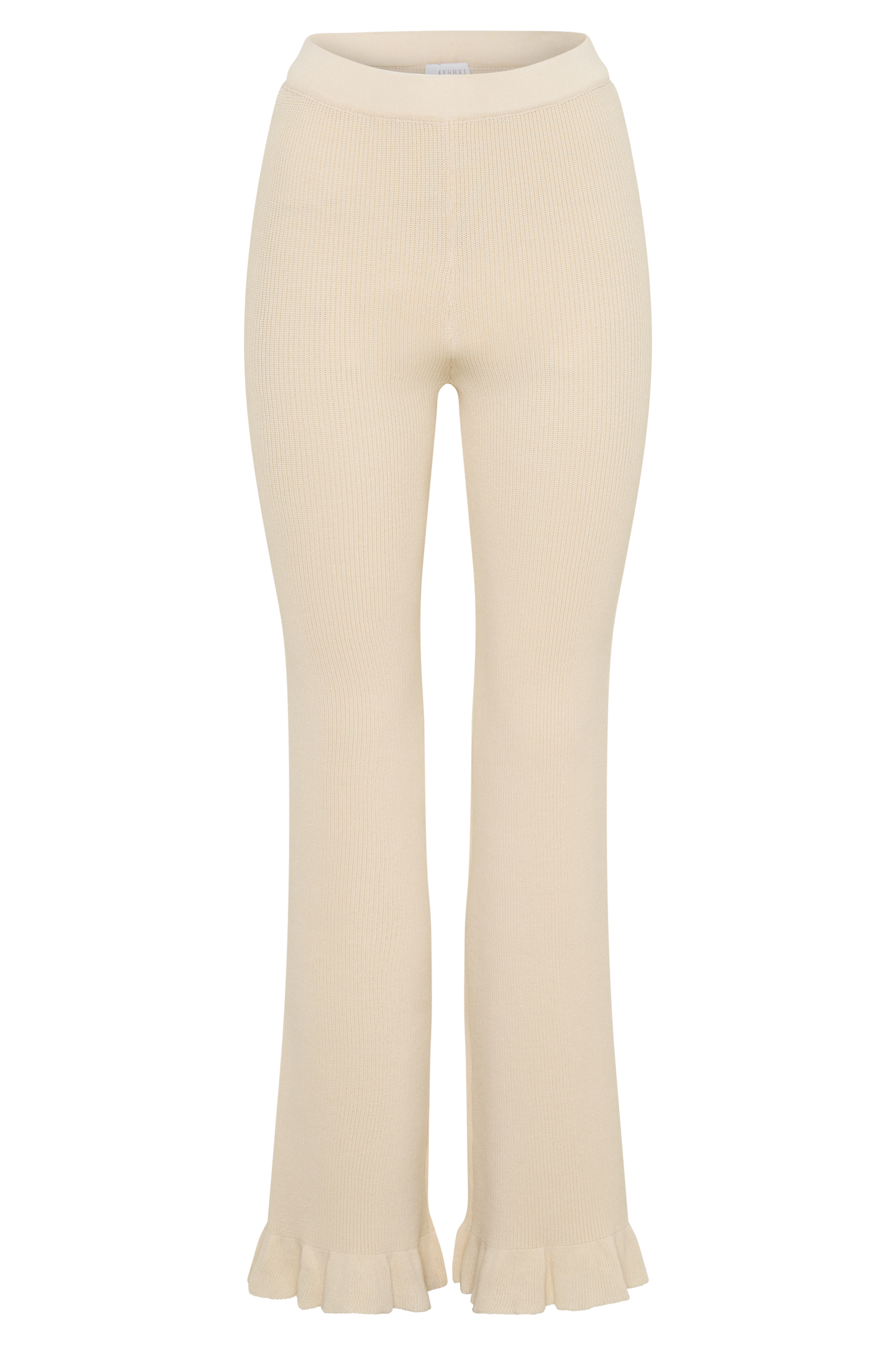 Suzie Rippene Flared Pants - Elfenbein