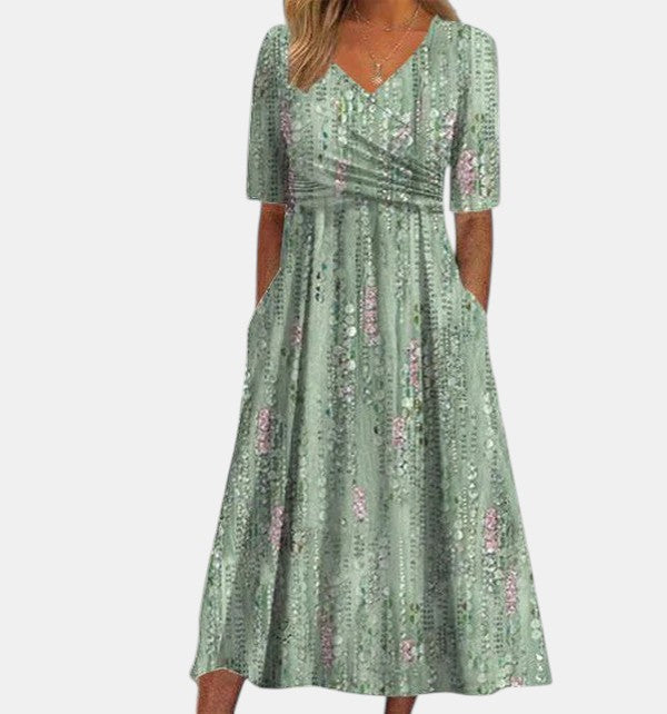 Hannah™ | Elegantes florales Sommerkleid