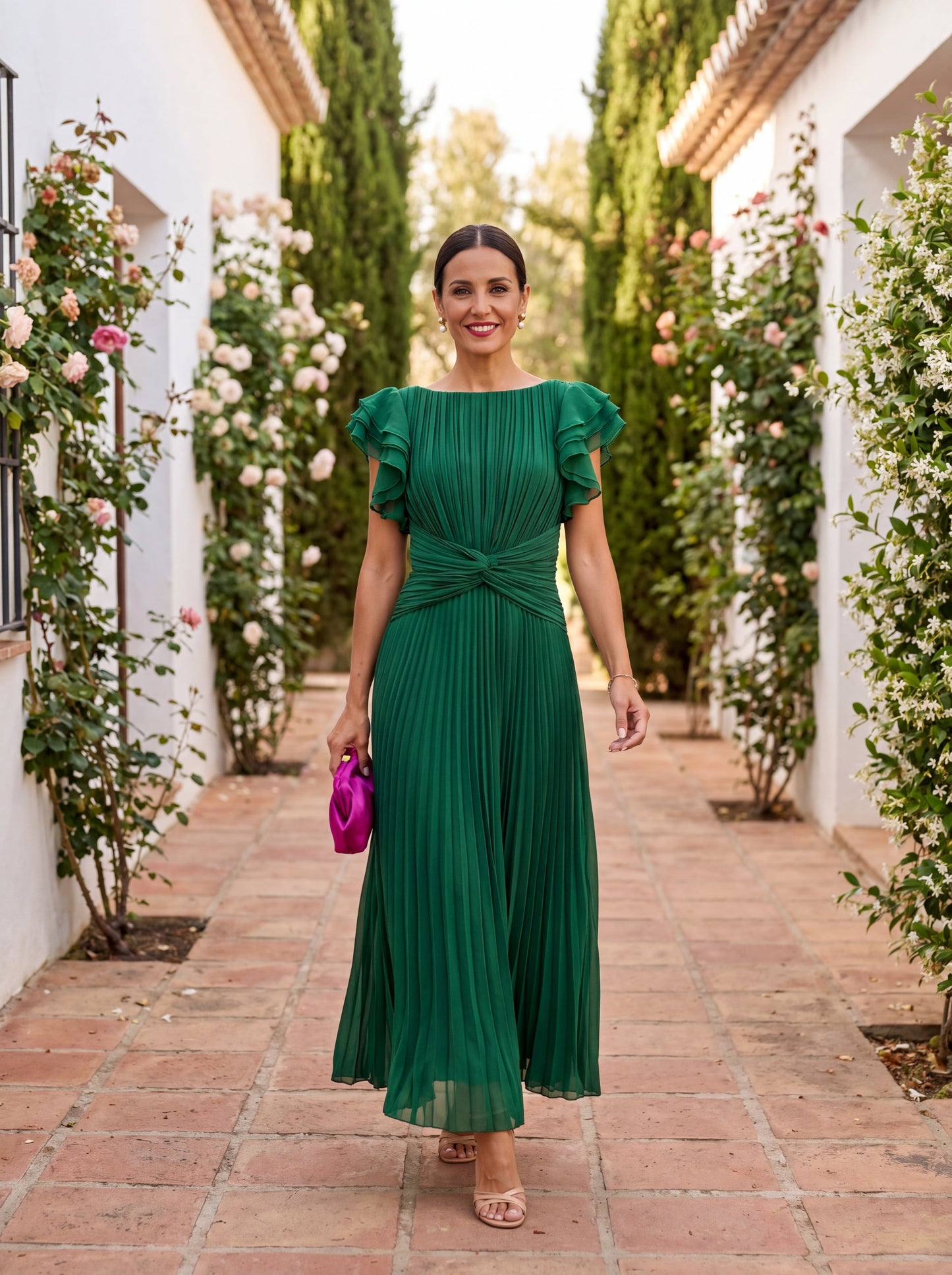 Seraphina | Elegantes Maxikleid mit Knotentaille