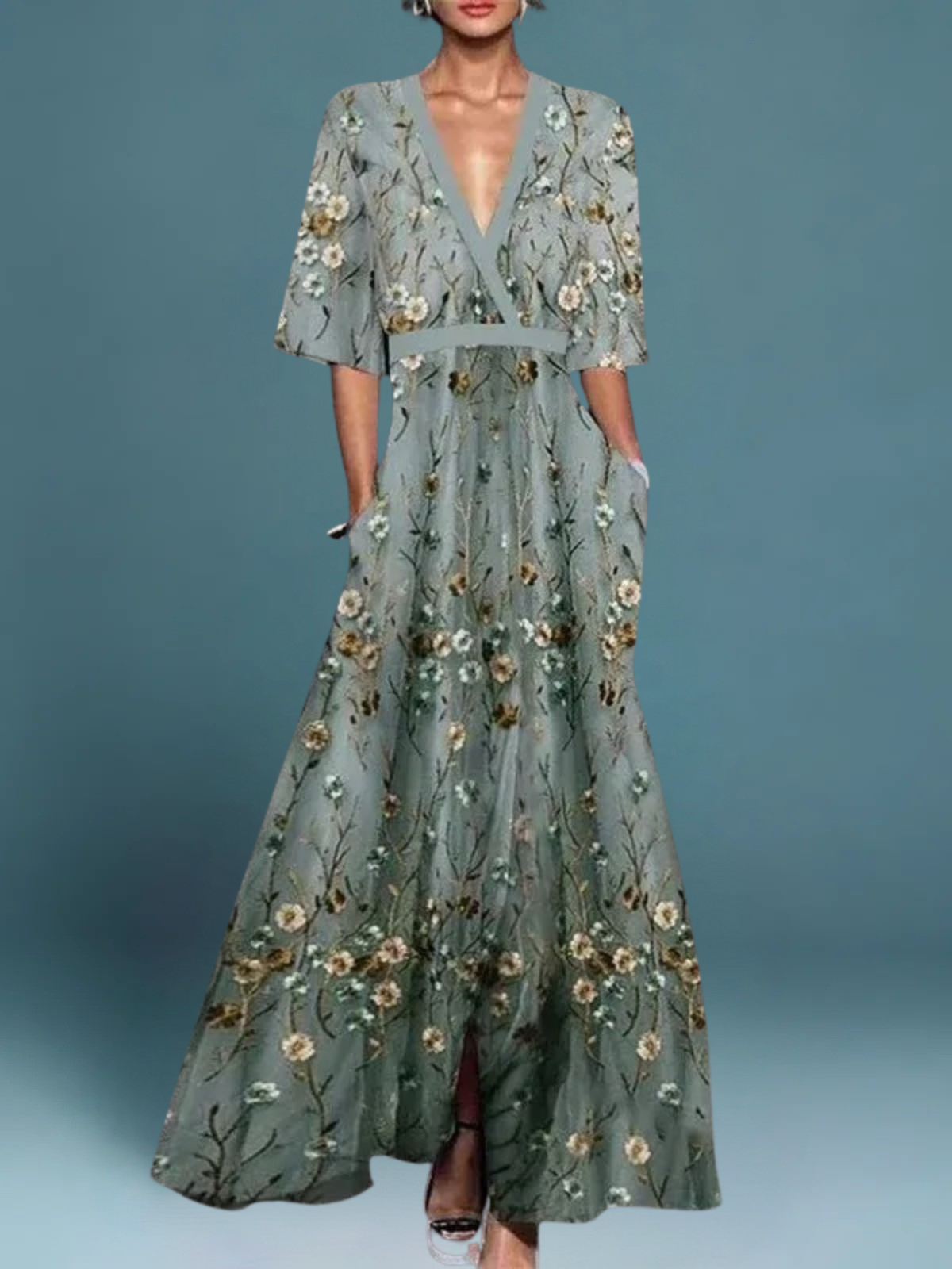 Roos™ - Klassische Blumenkleid