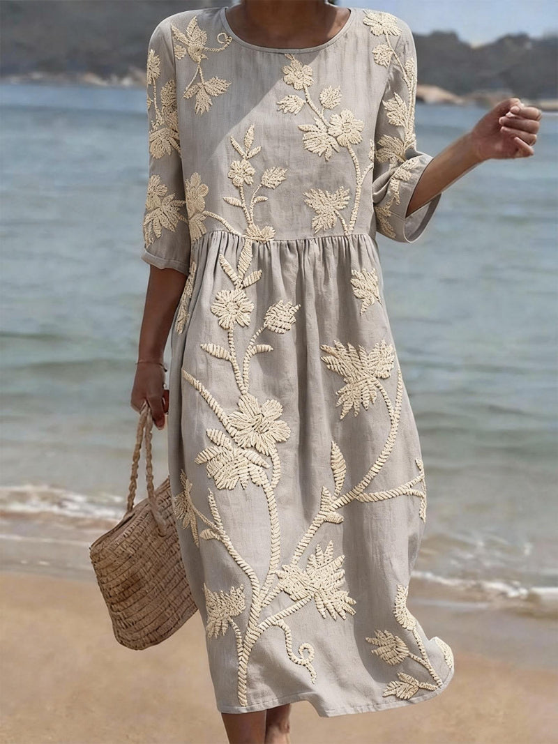 Van Elst Mode® | Bequeme Sommerkleid mit Blumenmuster