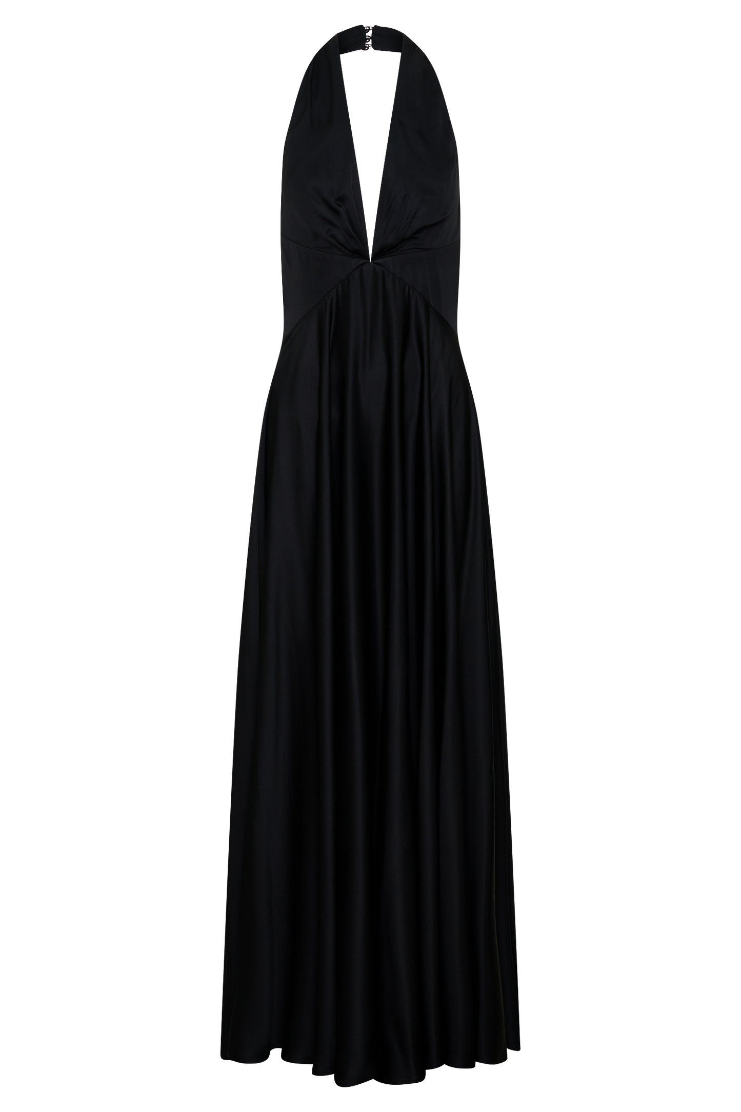 Rebecca Halter Maxikleid mit Knöpfen - Schwarz