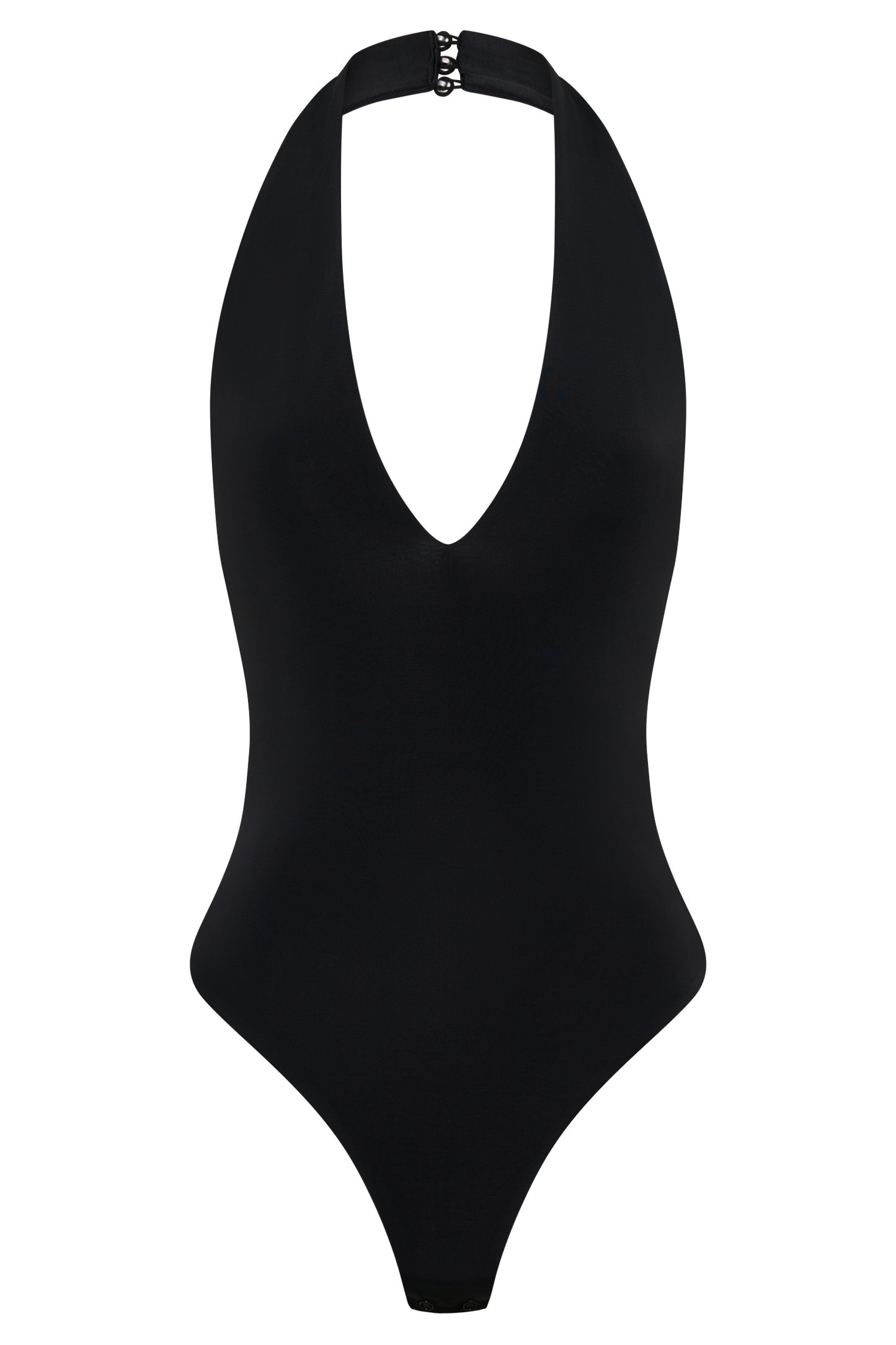 Rebekah Slinky Halter Bodysuit - Schwarz