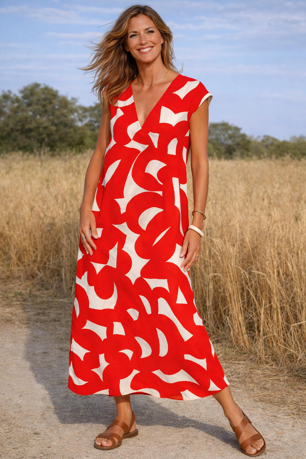 VIVIENNE | Tamara - Maxikleid mit Print