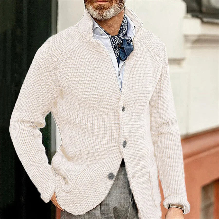 Johann | Strickjacke mit Stehkragen