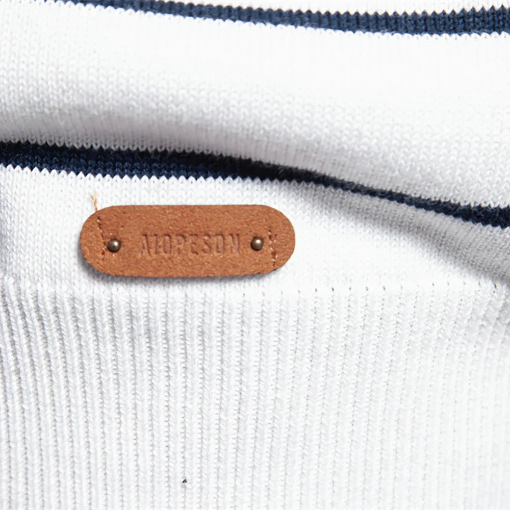 Wagenfeld™ | Herrenpullover mit Streifendessin