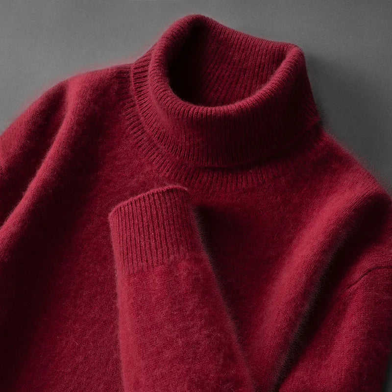 Eleganter Cashmere-Rollkragenpullover
