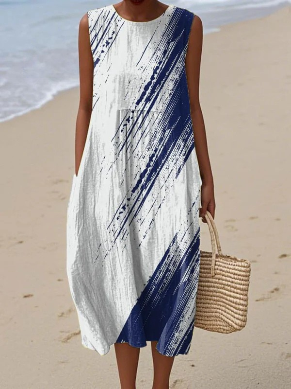 Elena - Alltags Elegantes Midi-Kleid