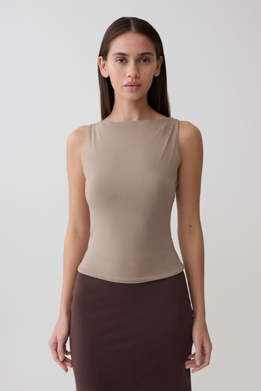 Nicolette Ärmelloses Tanktop - Neutral