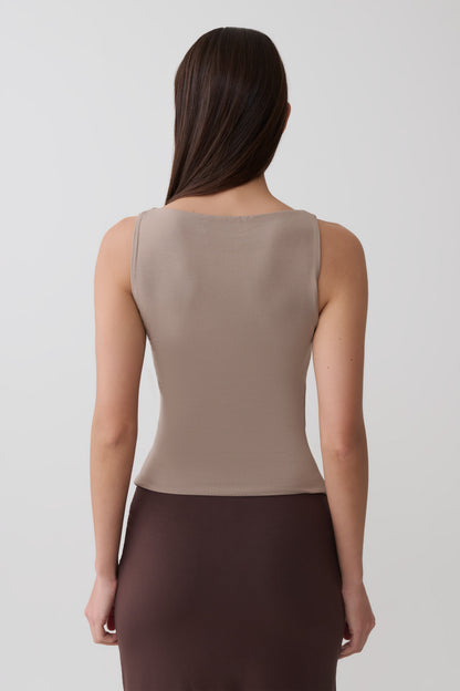 Nicolette Ärmelloses Tanktop - Neutral