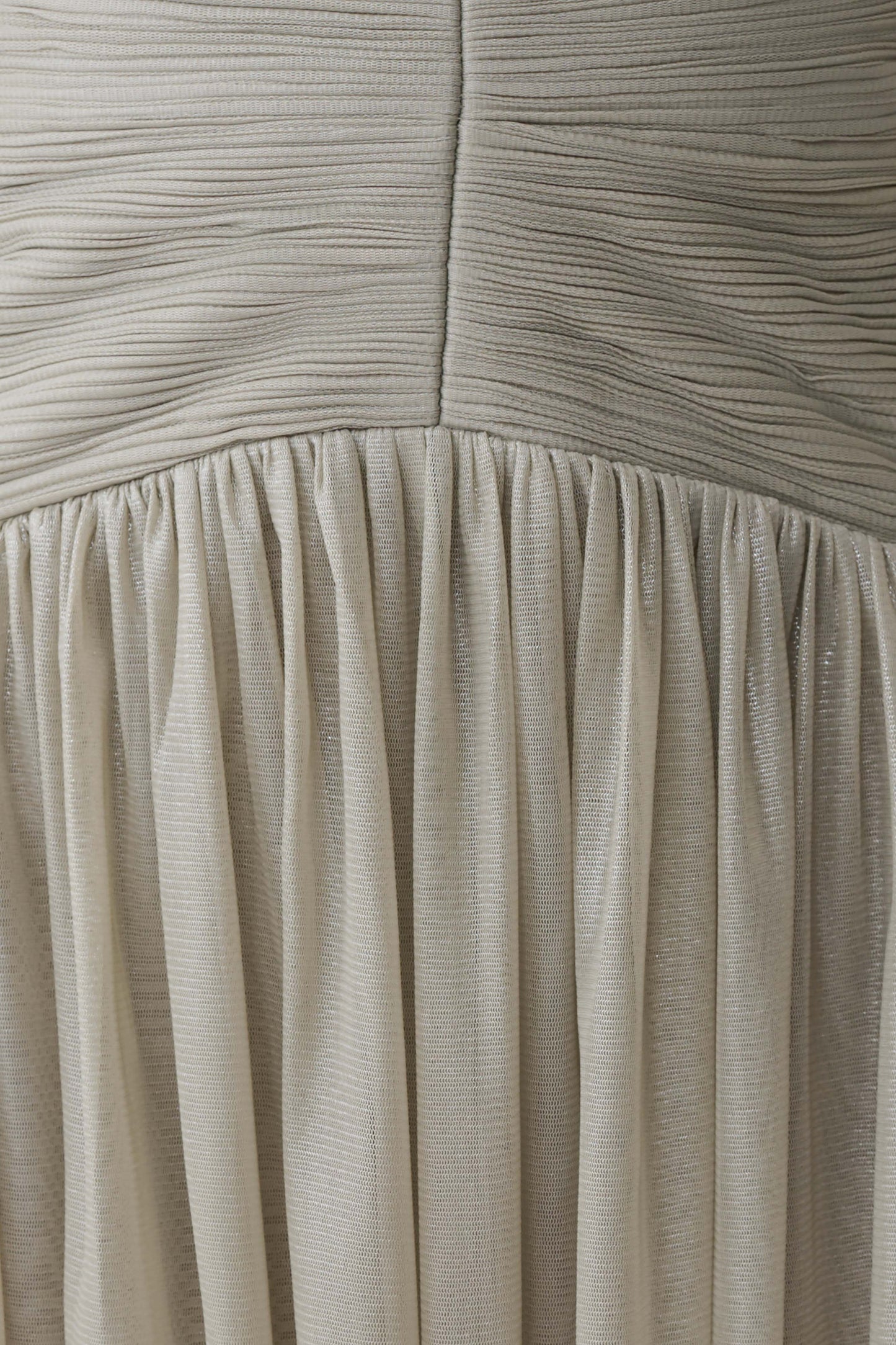 Lucille Halter Plissiertes Mini-Kleid - Silber