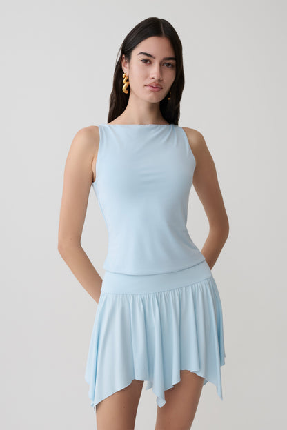 Nicolette Ärmelloses Tanktop - Hellblau