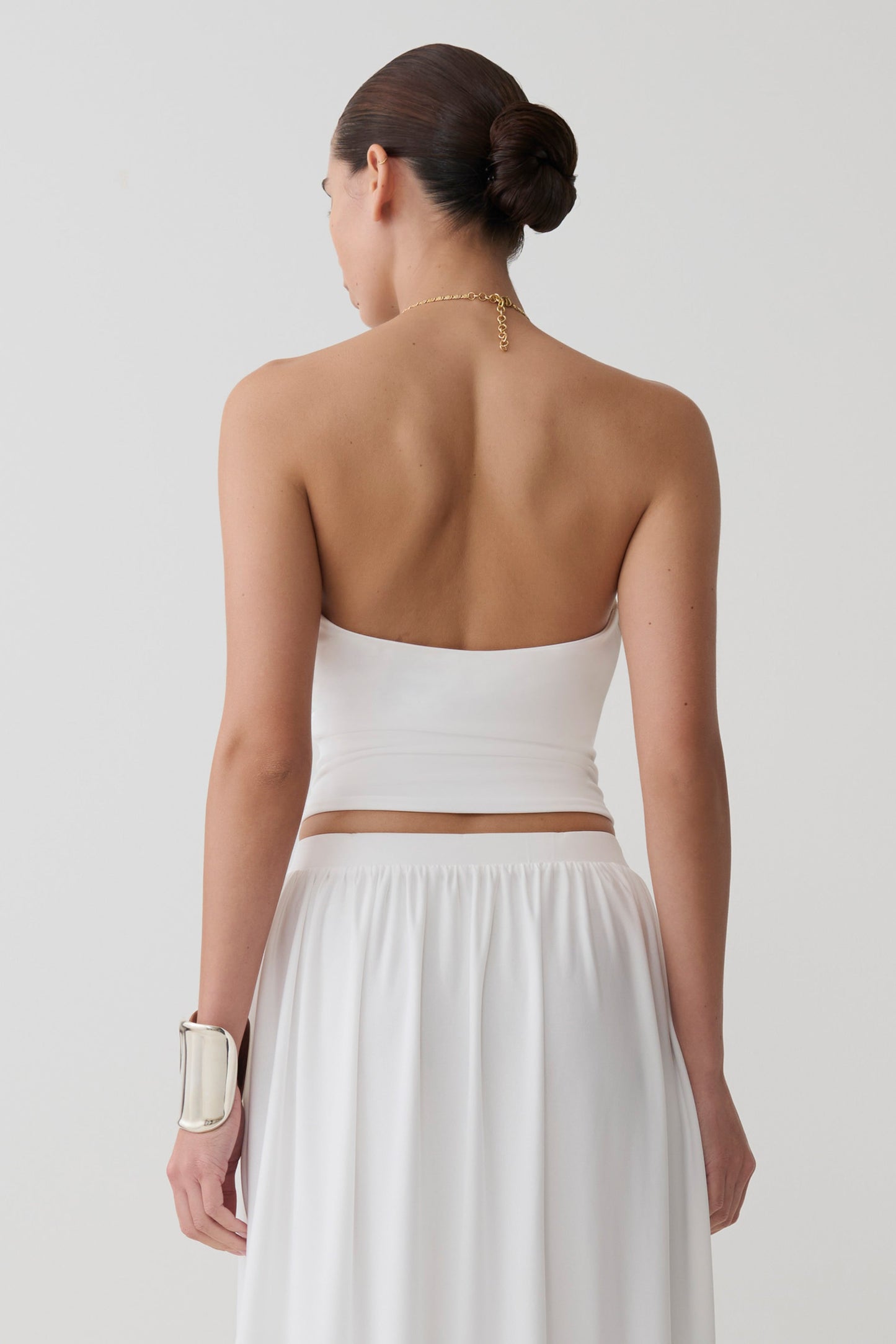Banks Halter Neck Top mit Hardware - Weiß