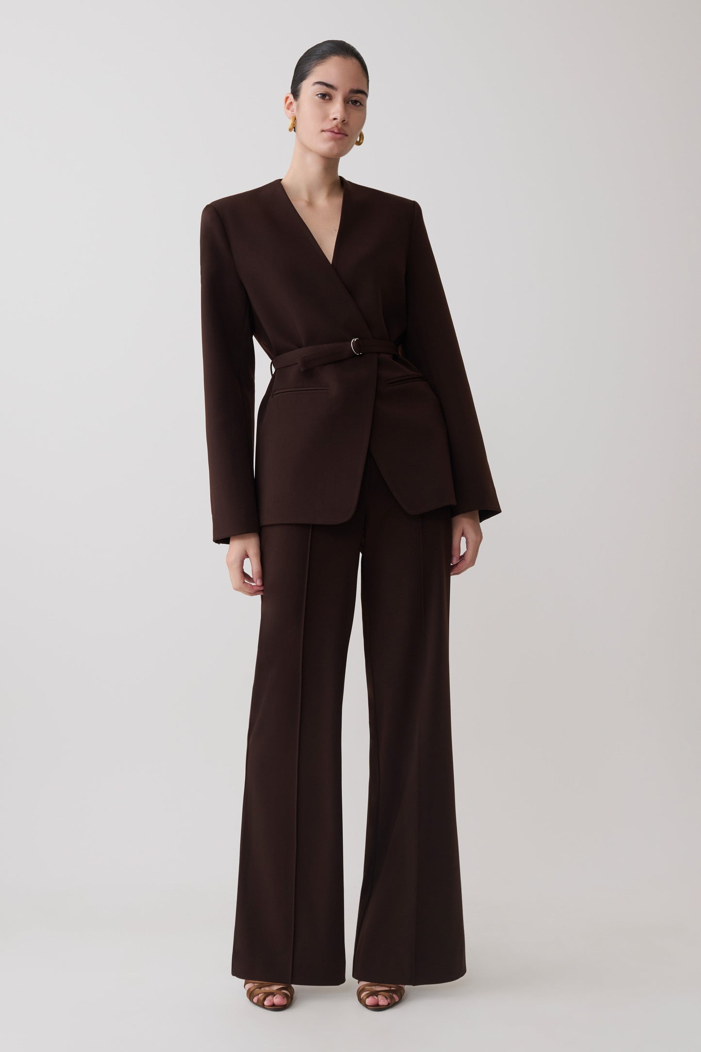 Darcie Fit And Flare Anzughose - Dunkle Schokolade