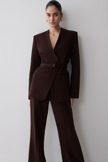 Darcie Fit And Flare Anzughose - Dunkle Schokolade