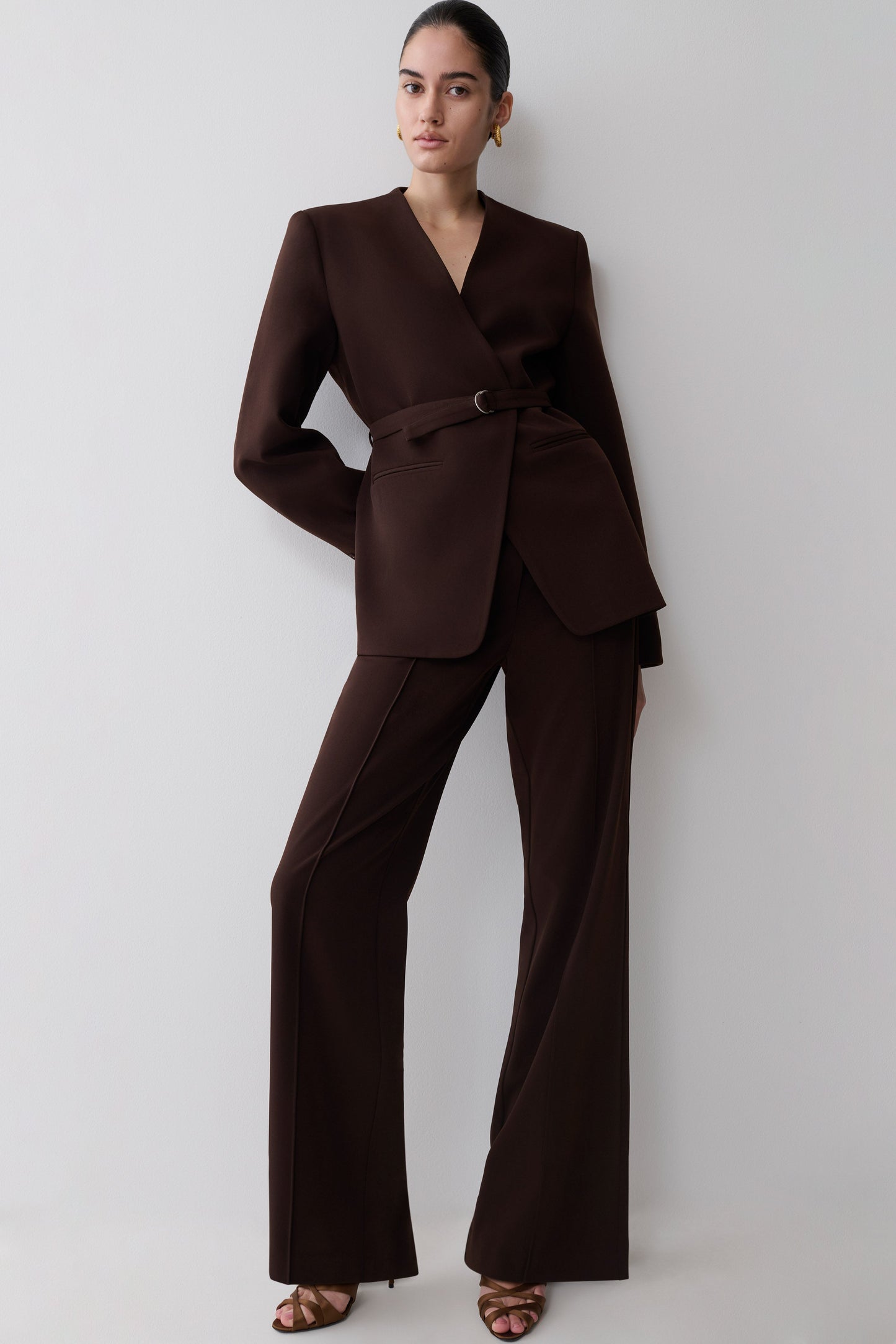Darcie Fit And Flare Anzughose - Dunkle Schokolade