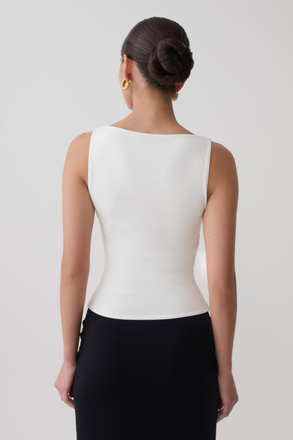 Nicolette Ärmelloses Tanktop - Weiß