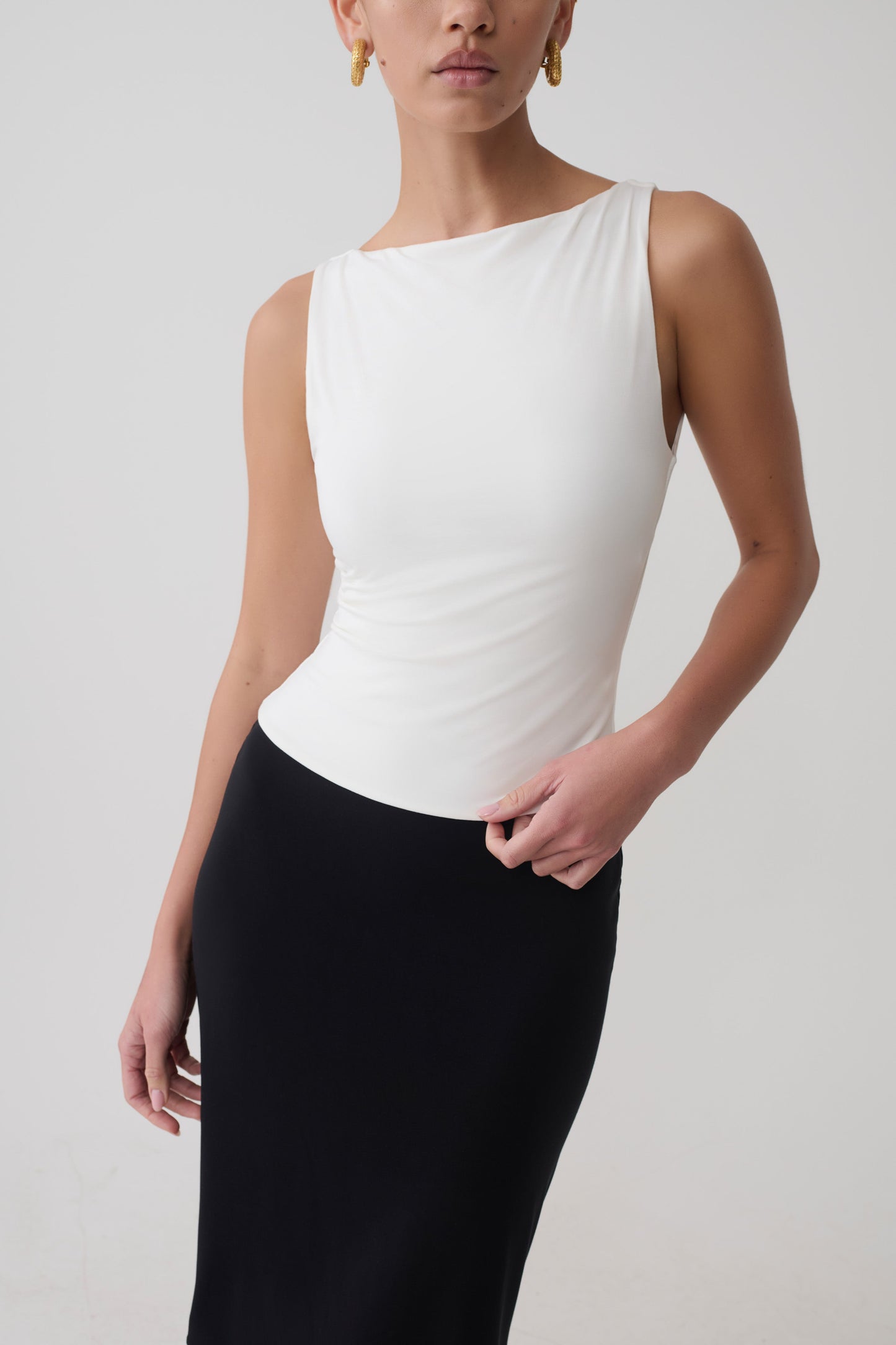 Nicolette Ärmelloses Tanktop - Weiß