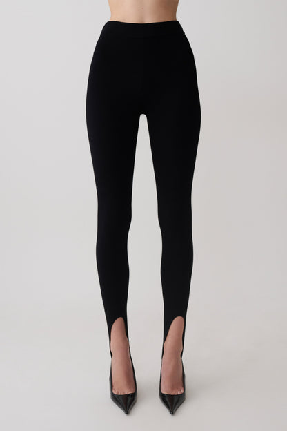 Valerie Stirrup Leggings - Schwarz