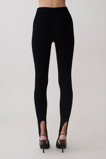 Valerie Stirrup Leggings - Schwarz