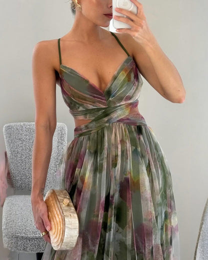 Giselle | Charmantes Maxi-Kleid mit Blumenmuster
