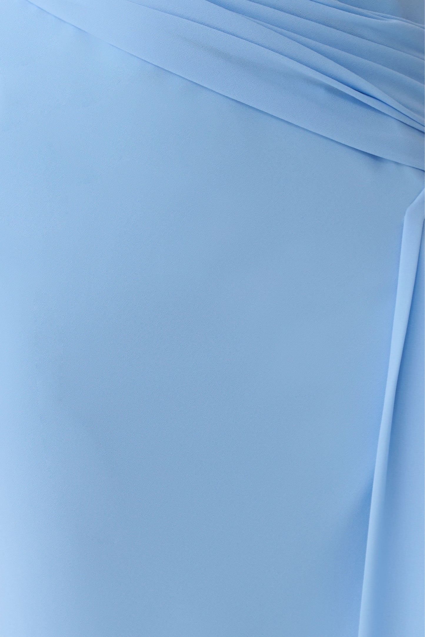 Marjorie Draped Back Chiffon Maxi Kleid - Himmelblau