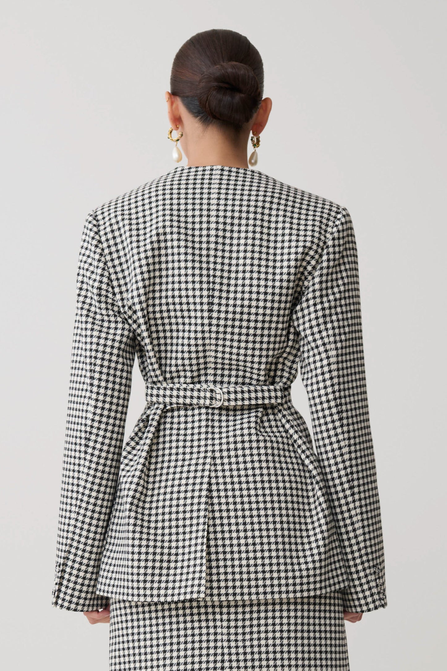Darcie Drop Shoulder Anzugblazer - Hahnentritt
