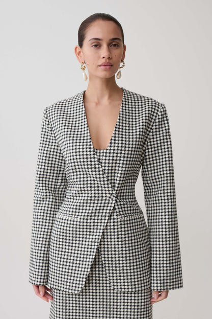 Darcie Drop Shoulder Anzugblazer - Hahnentritt