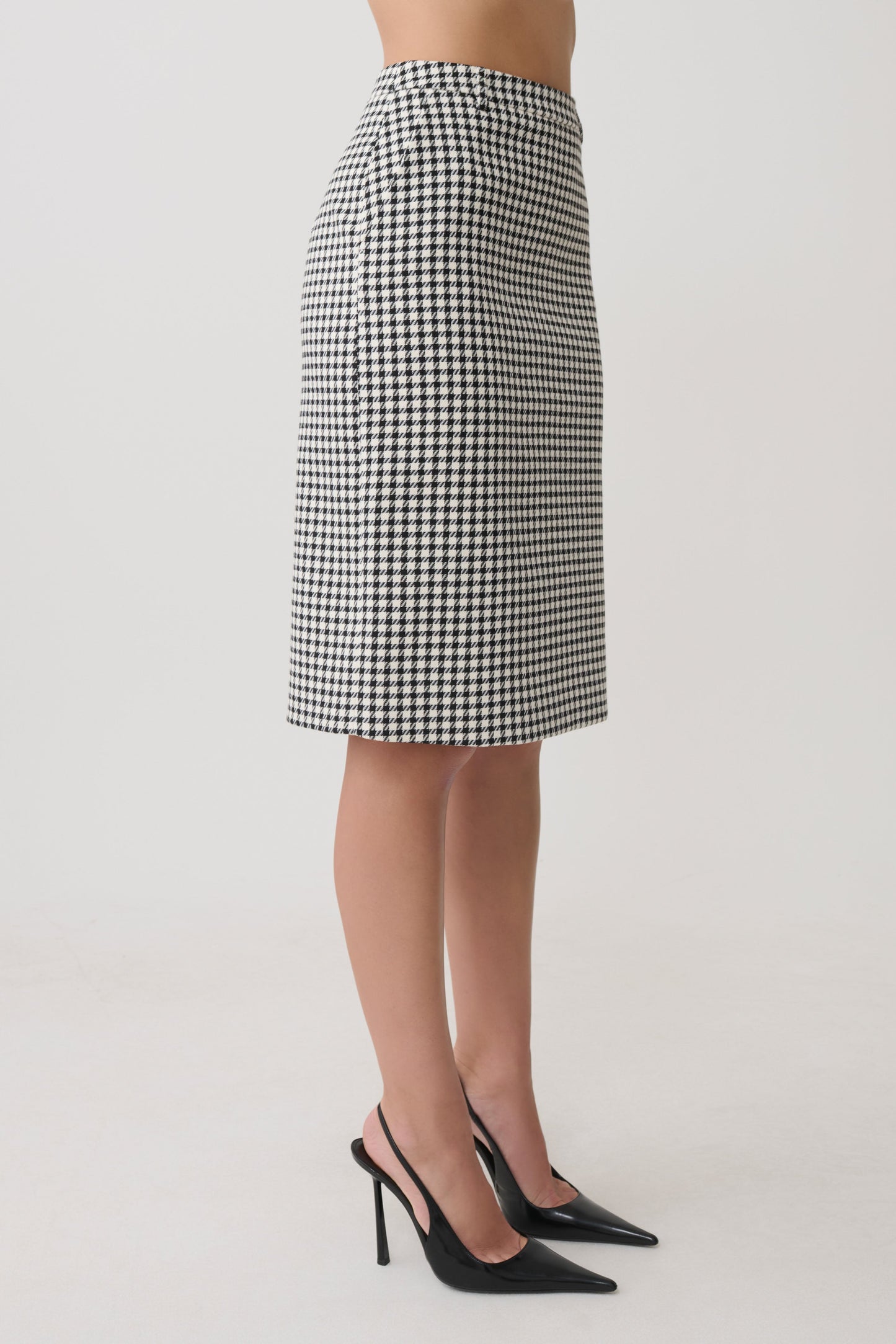 Amelie Tweed Midi-Rock - Hahnentritt