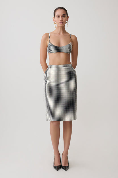 Amelie Tweed Bralette - Hahnentritt