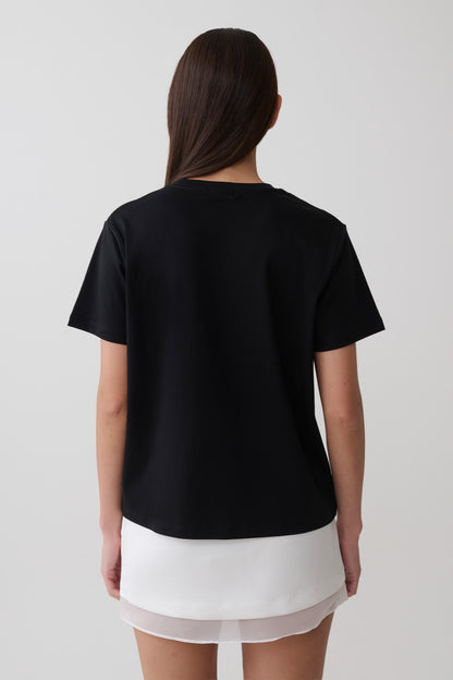 Sega Cotton Oversized T-Shirt - Schwarz