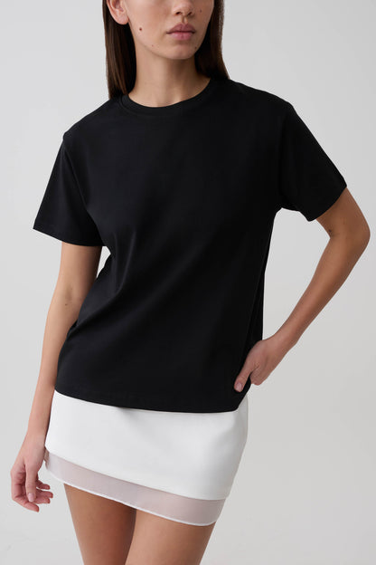 Sega Cotton Oversized T-Shirt - Schwarz