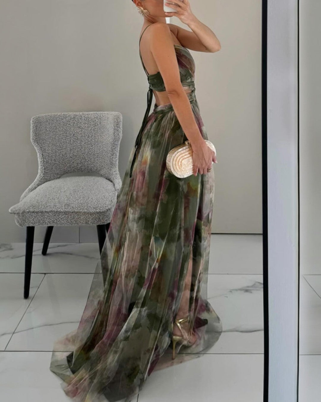 Giselle | Charmantes Maxi-Kleid mit Blumenmuster