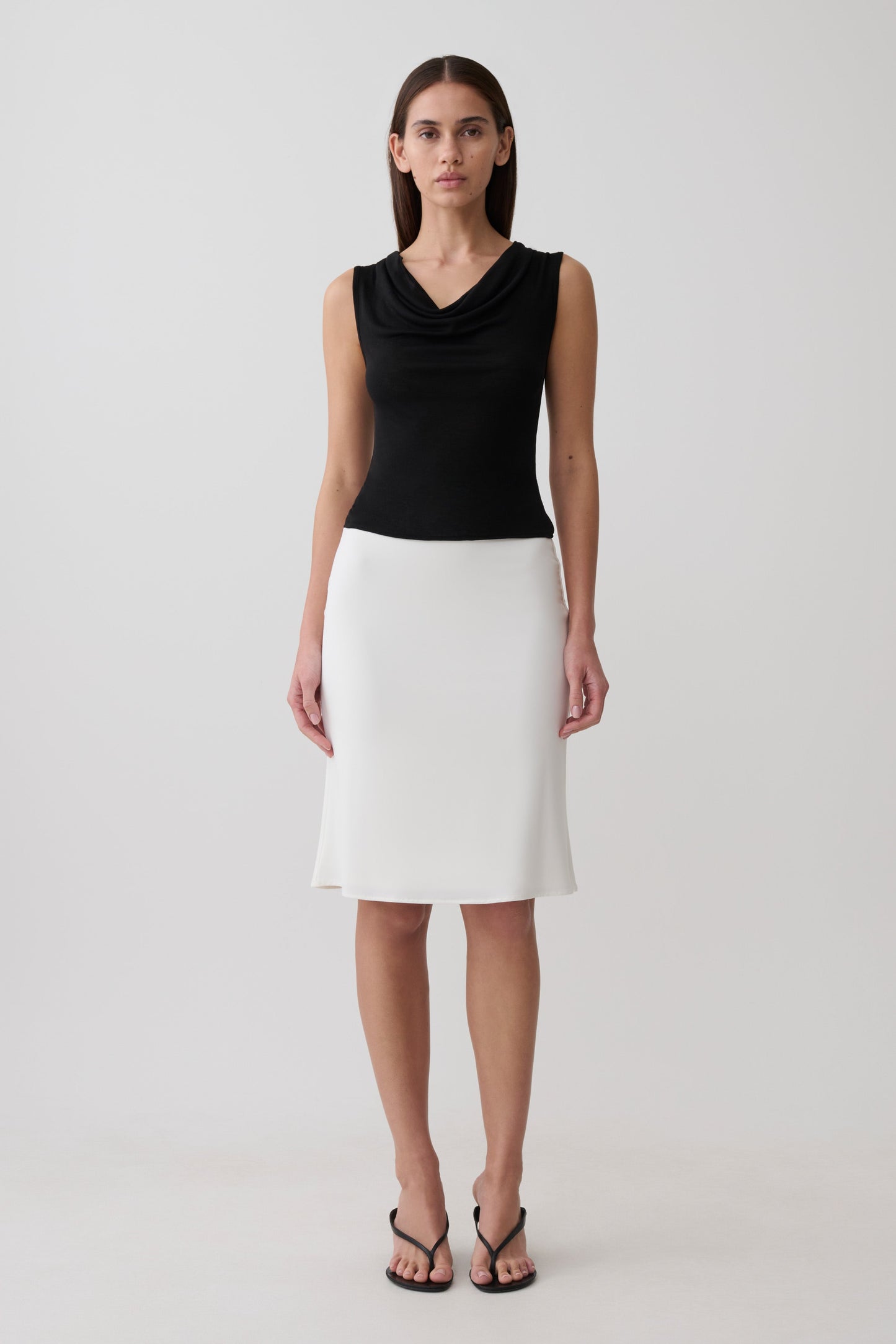 Ciaran Ärmelloses Transparentes Top - Schwarz