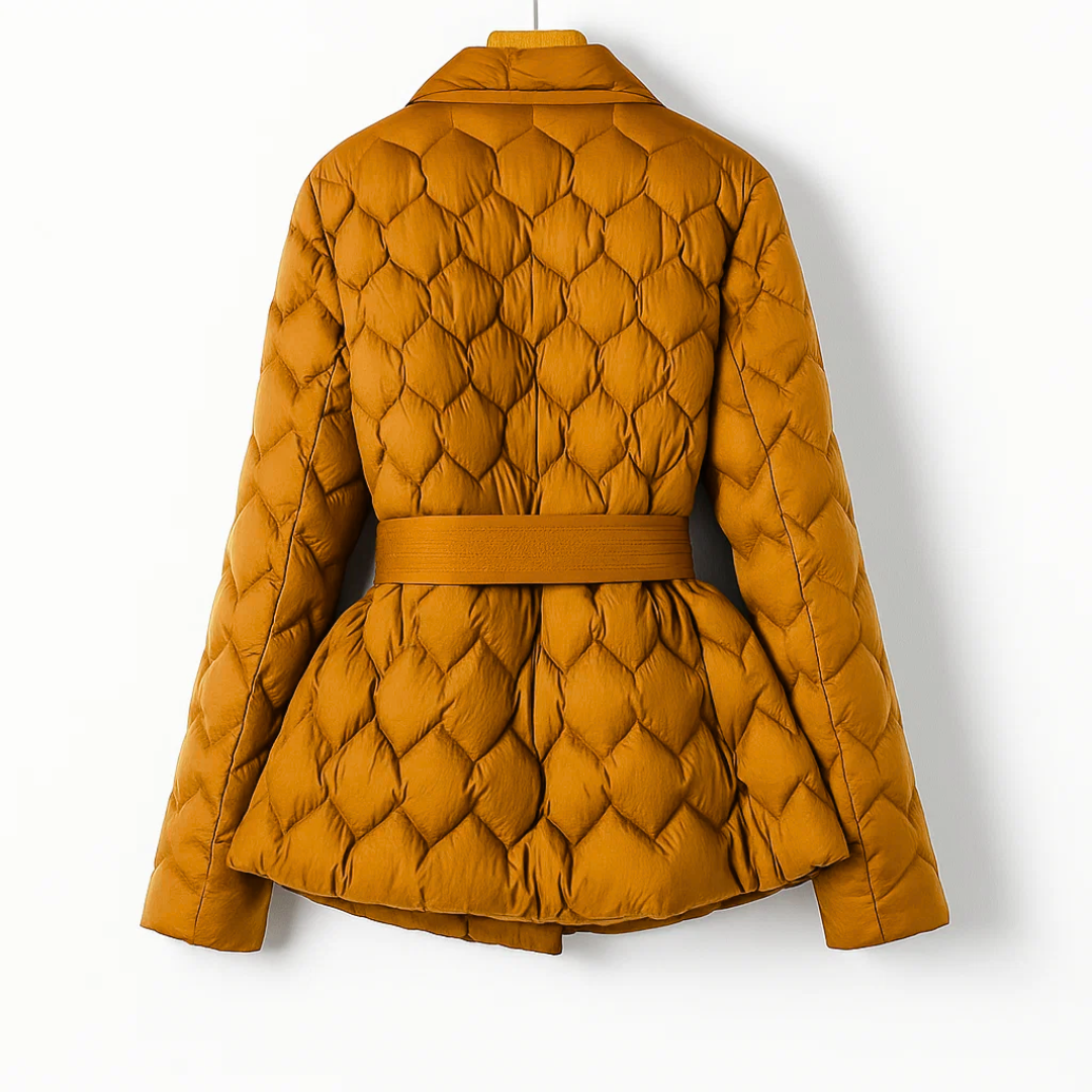 Sophia | Daunenjacke mit Taillengürtel