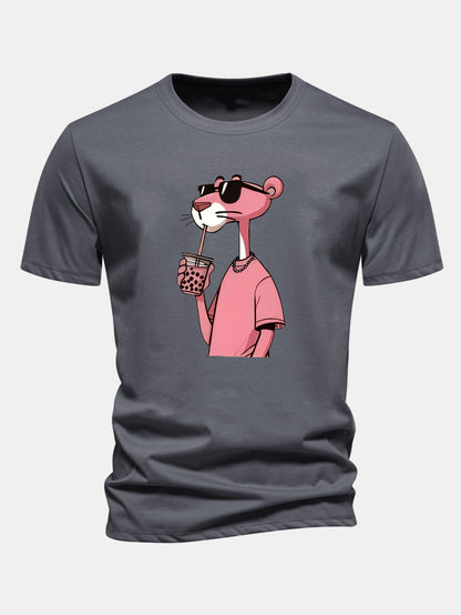 Regulär geschnittenes T-Shirt mit Pink Panther Druck