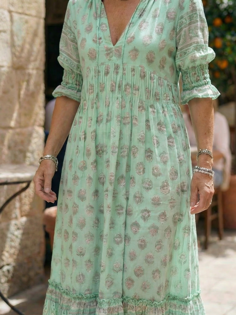 Alba | Florales Midi-Kleid