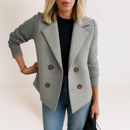 Martine | Elegante Jacke mit Strickärmeln
