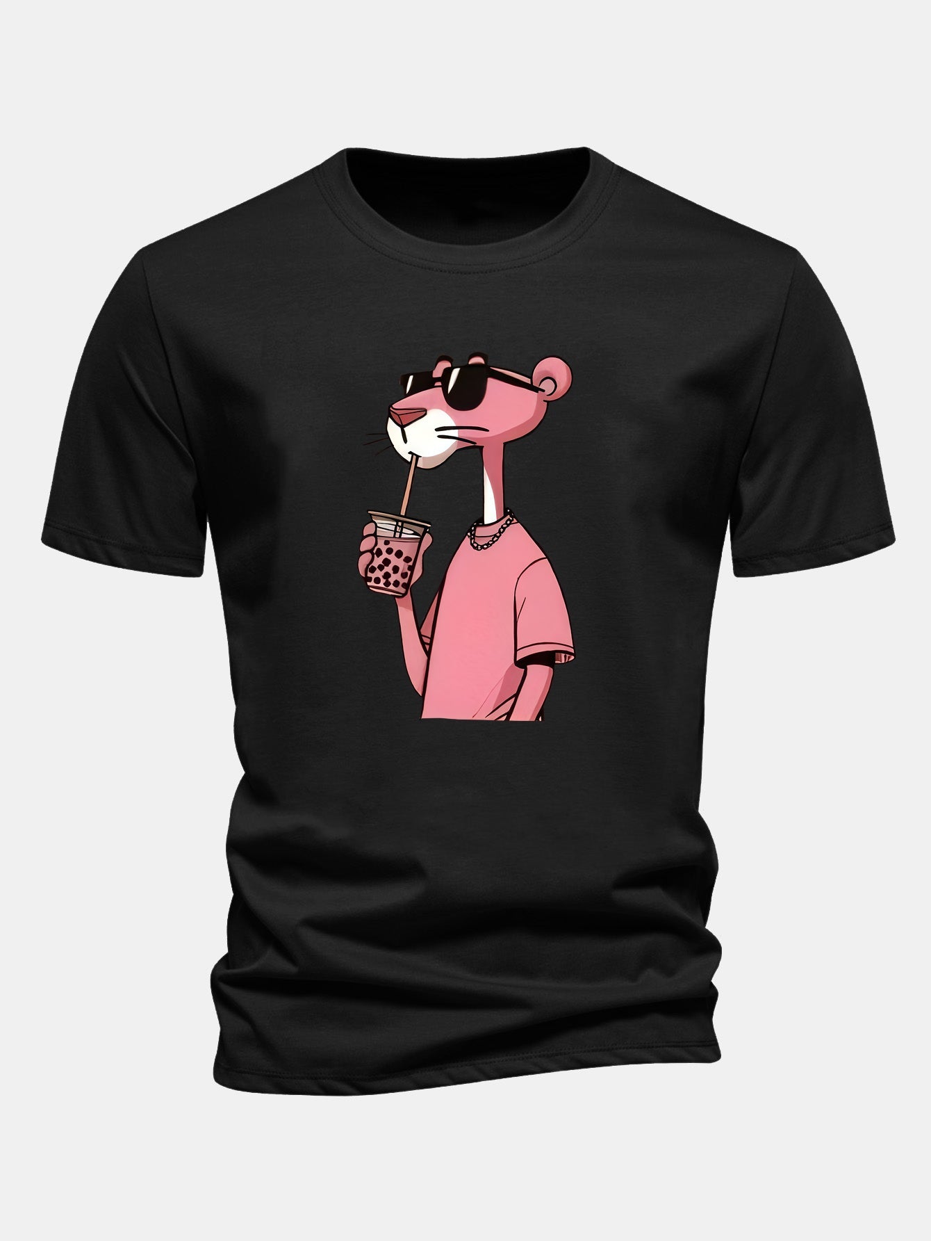 Regulär geschnittenes T-Shirt mit Pink Panther Druck